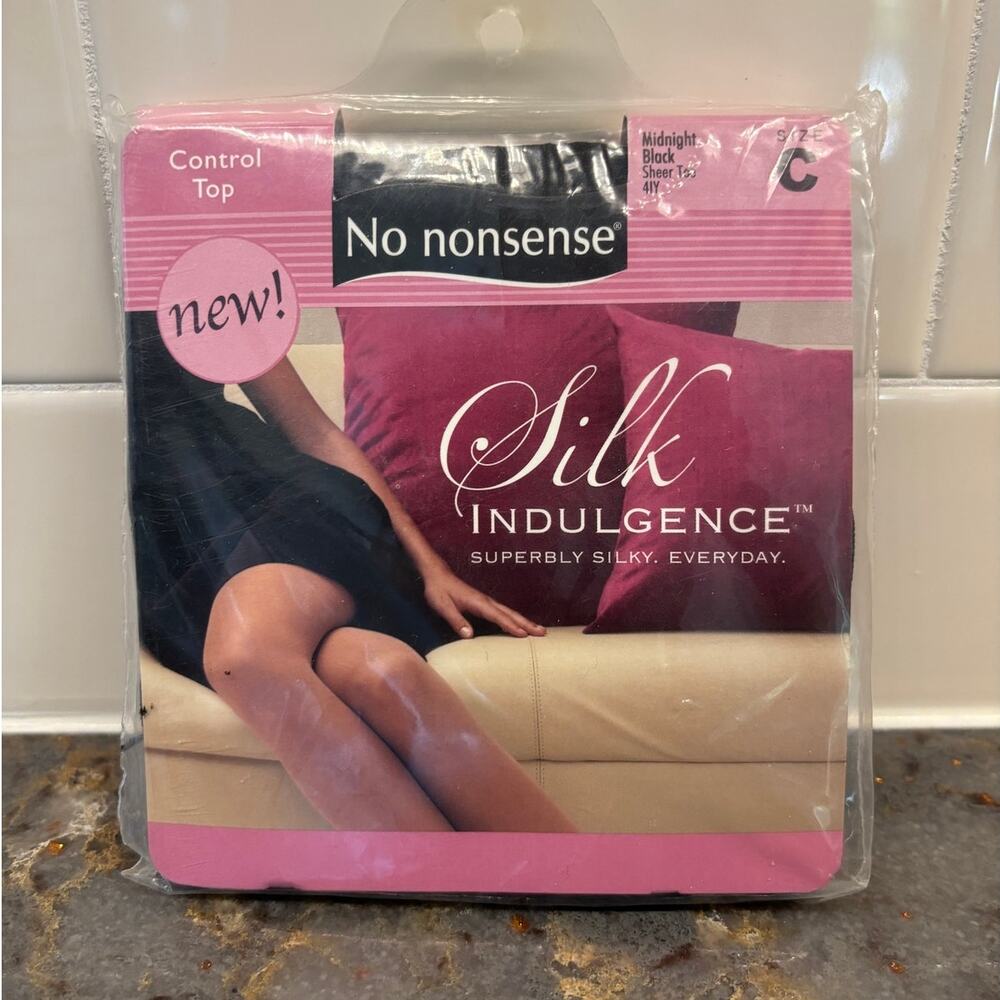 No Nonsense Silk Indulgence Control Top Pantyhose Size C